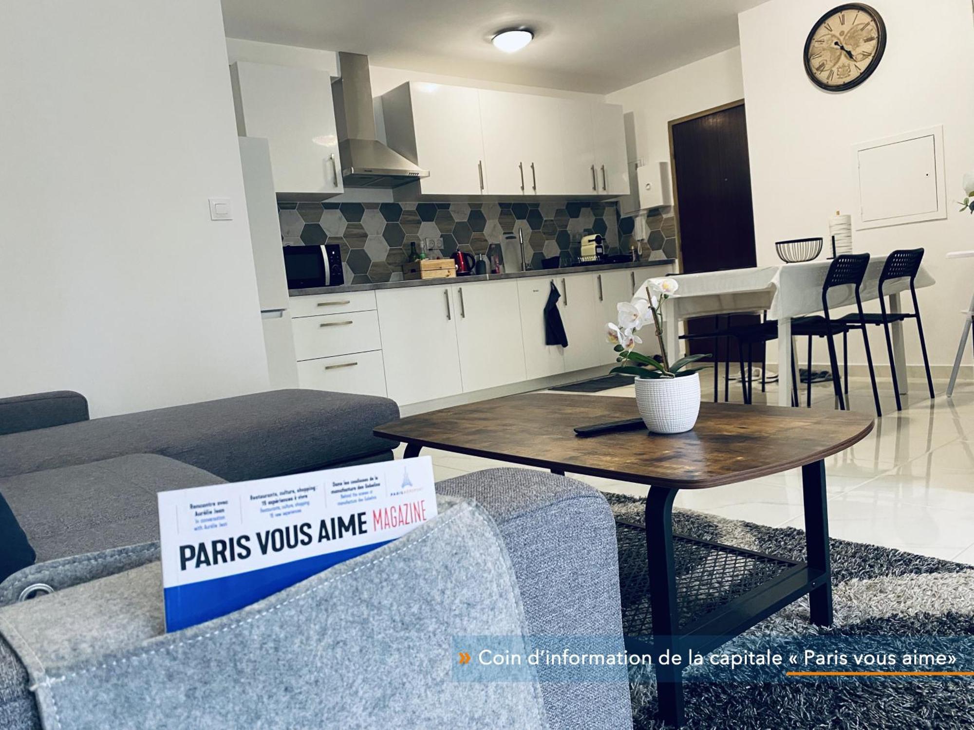 Appartement Parisien Neuf, Moderne Avec Une Grande Salon, 2 Chambres, 4 Lits, Parking Gratuit, 15Min De Paris Et 13 Min Aeroport Orly Vitry-sur-Seine Exteriör bild