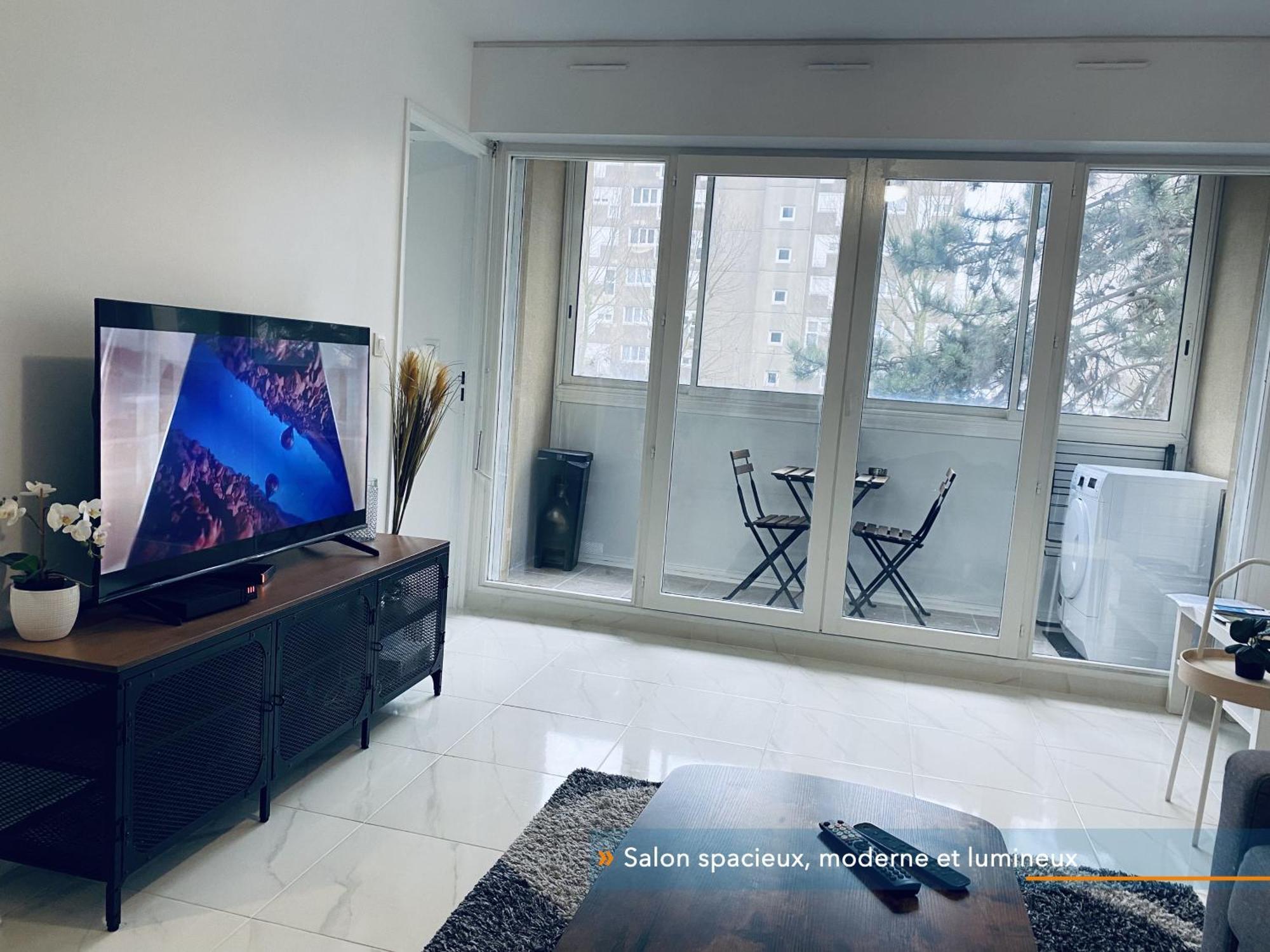 Appartement Parisien Neuf, Moderne Avec Une Grande Salon, 2 Chambres, 4 Lits, Parking Gratuit, 15Min De Paris Et 13 Min Aeroport Orly Vitry-sur-Seine Exteriör bild