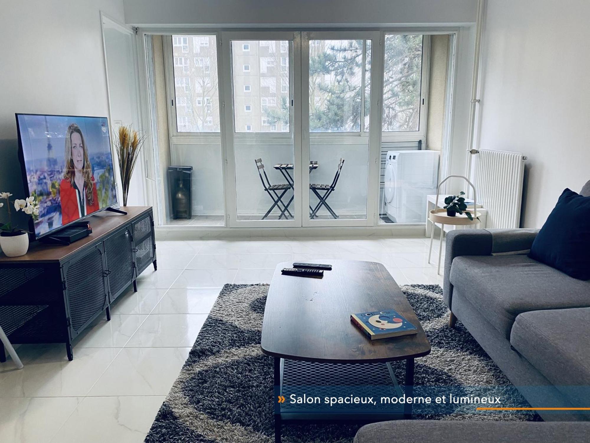 Appartement Parisien Neuf, Moderne Avec Une Grande Salon, 2 Chambres, 4 Lits, Parking Gratuit, 15Min De Paris Et 13 Min Aeroport Orly Vitry-sur-Seine Exteriör bild